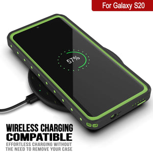 Galaxy S20 Waterproof Case PunkCase StudStar Light Green Thin 6.6ft Underwater IP68 ShockProof (Color in image: teal)