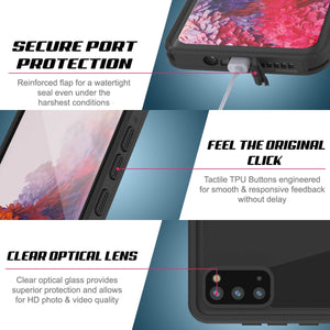 Galaxy S20 Waterproof Case PunkCase StudStar Light Green Thin 6.6ft Underwater IP68 ShockProof (Color in image: red)