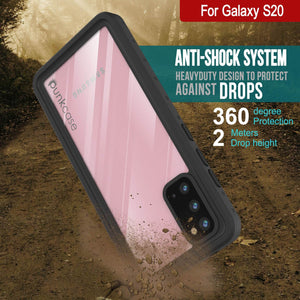 Galaxy S20 Waterproof Case PunkCase StudStar Clear Thin 6.6ft Underwater IP68 Shock/Snow Proof (Color in image: white)