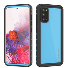 Cargar imagen en el visor de la galería, Galaxy S20 Waterproof Case PunkCase StudStar Light Blue Thin 6.6ft Underwater IP68 ShockProof (Color in image: light blue)
