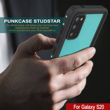 Cargar imagen en el visor de la galería, Galaxy S20 Waterproof Case PunkCase StudStar Teal Thin 6.6ft Underwater IP68 Shock/Snow Proof (Color in image: white)
