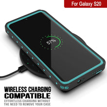 Cargar imagen en el visor de la galería, Galaxy S20 Waterproof Case PunkCase StudStar Teal Thin 6.6ft Underwater IP68 Shock/Snow Proof (Color in image: black)
