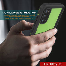 Cargar imagen en el visor de la galería, Galaxy S20 Waterproof Case PunkCase StudStar Light Green Thin 6.6ft Underwater IP68 ShockProof (Color in image: white)

