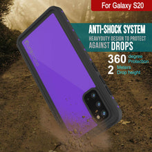 Cargar imagen en el visor de la galería, Galaxy S20 Waterproof Case PunkCase StudStar Purple Thin 6.6ft Underwater IP68 Shock/Snow Proof (Color in image: pink)
