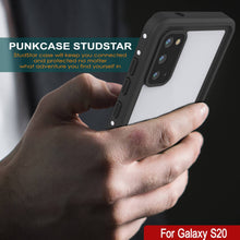Cargar imagen en el visor de la galería, Galaxy S20 Waterproof Case, Punkcase StudStar White Thin 6.6ft Underwater IP68 Shock/Snow Proof (Color in image: black)
