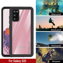 Cargar imagen en el visor de la galería, Galaxy S20 Waterproof Case PunkCase StudStar Clear Thin 6.6ft Underwater IP68 Shock/Snow Proof (Color in image: light blue)
