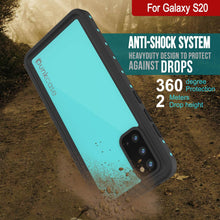 Cargar imagen en el visor de la galería, Galaxy S20 Waterproof Case PunkCase StudStar Teal Thin 6.6ft Underwater IP68 Shock/Snow Proof (Color in image: pink)
