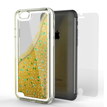 Cargar imagen en el visor de la galería, iPhone SE (4.7&quot;) Case, PunkCase LIQUID Gold Series, Protective Dual Layer Floating Glitter Cover (Color in image: rose)
