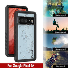 Load image into Gallery viewer, Google Pixel 7a Funda Impermeable IP68, Punkcase [Negro] [Serie Extrema] [Ajuste Delgado]
