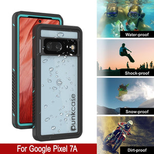 Carcasa impermeable IP68 para Google Pixel 7a, Punkcase [Teal] [Extreme Series] [Ajuste delgado]