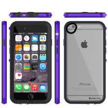Cargar imagen en el visor de la galería, Apple iPhone 8 Waterproof Case, PUNKcase CRYSTAL 2.0 Purple W/ Attached Screen Protector  | Warranty (Color in image: Black)
