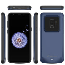 Load image into Gallery viewer, Galaxy S9 PLUS Battery Case, PunkJuice 5000mAH Fast Charging Power Bank W/ Screen Protector | Integrated USB Port | IntelSwitch | Slim, Secure and Reliable | Suitable for Samsung Galaxy S9+ [Navy] (Color in image: Gold)
