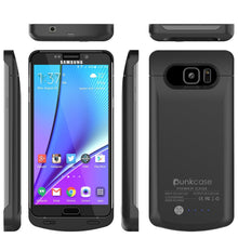 Cargar imagen en el visor de la galería, Galaxy Note 5 Battery Case, Punkcase 5000mAH Charger Case W/ Screen Protector | IntelSwitch [Black] (Color in image: Gold)
