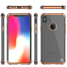 Cargar imagen en el visor de la galería, iPhone X Case, Punkcase [BLAZE SERIES] Protective Cover W/ PunkShield Screen Protector [Shockproof] [Slim Fit] for Apple iPhone 10 [Rosegold] (Color in image: Silver)
