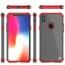Cargar imagen en el visor de la galería, iPhone X Case, Punkcase [BLAZE SERIES] Protective Cover W/ PunkShield Screen Protector [Shockproof] [Slim Fit] for Apple iPhone 10 [Red] (Color in image: Gold)
