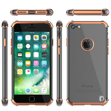 Cargar imagen en el visor de la galería, iPhone 8 Case, Punkcase [BLAZE SERIES] Protective Cover W/ PunkShield Screen Protector [Shockproof] [Slim Fit] for Apple iPhone [RoseGold] (Color in image: Black)
