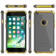 Cargar imagen en el visor de la galería, iPhone 7 Case, Punkcase [BLAZE SERIES] Protective Cover W/ PunkShield Screen Protector [Shockproof] [Slim Fit] for Apple iPhone [Gold] (Color in image: Black)
