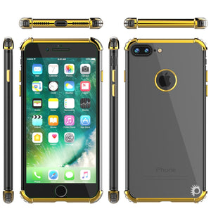 iPhone 7 PLUS Case, Punkcase [BLAZE SERIES] Protective Cover W/ PunkShield Screen Protector [Shockproof] [Slim Fit] for Apple iPhone 7/8/6/6s PLUS [Gold] (Color in image: Red)