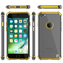 Cargar imagen en el visor de la galería, iPhone SE (4.7&quot;) Case, Punkcase [BLAZE SERIES] Protective Cover W/ PunkShield Screen Protector [Shockproof] [Slim Fit] for Apple iPhone [Gold] (Color in image: Black)
