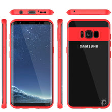 Cargar imagen en el visor de la galería, Galaxy S8 Plus Case, Punkcase [MASK Series] [RED] Full Body Hybrid Dual Layer TPU Cover W/ Protective PUNKSHIELD Screen Protector (Color in image: white)
