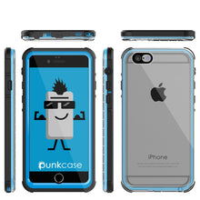Cargar imagen en el visor de la galería, iPhone 6/6S Waterproof Case, PUNKcase CRYSTAL Light Blue  W/ Attached Screen Protector  | Warranty (Color in image: light blue)
