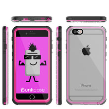 Cargar imagen en el visor de la galería, iPhone 6+/6S+ Plus Waterproof Case, PUNKcase CRYSTAL  Pink W/ Attached Screen Protector | Warranty (Color in image: pink)
