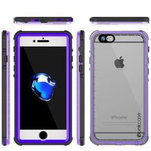 Load image into Gallery viewer, Apple iPhone 7 Waterproof Case, PUNKcase CRYSTAL Purple W/ Attached Screen Protector  | Warranty (Color in image: Black)
