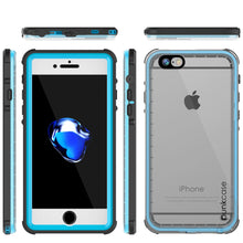 Load image into Gallery viewer, Apple iPhone 7 Waterproof Case, PUNKcase CRYSTAL Light Blue  W/ Attached Screen Protector  | Warranty (Color in image: Black)
