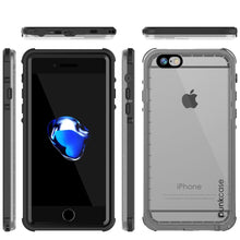 Cargar imagen en el visor de la galería, Apple iPhone SE (4.7&quot;) Waterproof Case, PUNKcase CRYSTAL Black W/ Attached Screen Protector  | Warranty (Color in image: Black)
