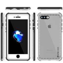 Cargar imagen en el visor de la galería, iPhone 8+ Plus Waterproof Case, PUNKcase CRYSTAL White W/ Attached Screen Protector  | Warranty (Color in image: teal)
