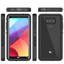 Cargar imagen en el visor de la galería, LG G6 Waterproof Case, Punkcase [Extreme Series] [Slim Fit] [IP68 Certified] Built In Screen Protector [BLACK] (Color in image: white)
