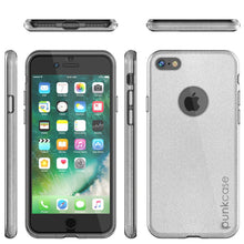 Cargar imagen en el visor de la galería, iPhone SE (4.7&quot;) Case, Punkcase Galactic 2.0 Series Ultra Slim Protective Armor TPU Cover [Silver] (Color in image: black/grey)
