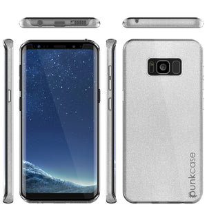 Galaxy S8 Plus Case, Punkcase Galactic 2.0 Series Ultra Slim Protective Armor TPU Cover [Silver] (Color in image: pink)