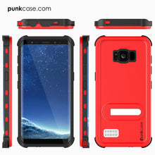 Cargar imagen en el visor de la galería, Galaxy S8 Plus Waterproof Case, Punkcase KickStud Red Series [Slim Fit] [IP68 Certified] [Shockproof] [Snowproof] Armor Cover. (Color in image: White)
