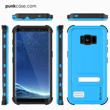 Cargar imagen en el visor de la galería, Galaxy S8 Plus Waterproof Case, Punkcase KickStud Light Blue Series [Slim Fit] [IP68 Certified] [Shockproof] [Snowproof] Armor Cover (Color in image: Teal)
