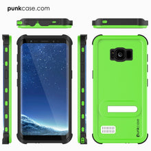 Load image into Gallery viewer, Galaxy S8 Plus Waterproof Case, Punkcase KickStud Green Series [Slim Fit] [IP68 Certified] [Shockproof] [Snowproof] Armor Cover. (Color in image: Light Blue)
