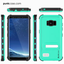 Load image into Gallery viewer, Galaxy S8 Plus Waterproof Case, Punkcase KickStud Teal Series [Slim Fit] [IP68 Certified] [Shockproof] [Snowproof] Armor Cover. (Color in image: Black)
