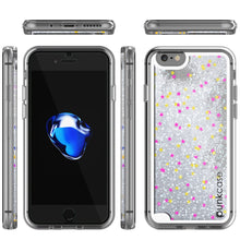 Load image into Gallery viewer, iPhone 7 Case, PunkCase LIQUID Silver Series, Protective Dual Layer Floating Glitter Cover (Color in image: pink)
