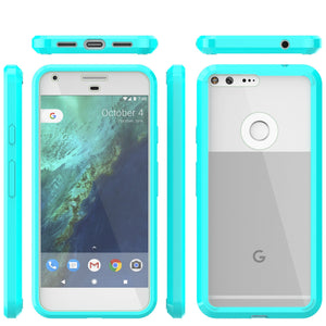 Google Pixel XL Case Punkcase® LUCID 2.0 Teal Series w/ PUNK SHIELD Glass Screen Protector | Ultra Fit (Color in image: crystal pink)