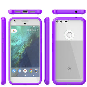 Google Pixel XL Case Punkcase® LUCID 2.0 Purple Series w/ PUNK SHIELD Glass Screen Protector | Ultra Fit (Color in image: crystal pink)