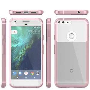 Google Pixel XL Case Punkcase® LUCID 2.0 Crystal Pink Series w/ PUNK SHIELD Glass Screen Protector | Ultra Fit (Color in image: teal)