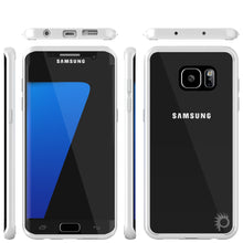 Cargar imagen en el visor de la galería, S7 Edge Case Punkcase® LUCID 2.0 White Series w/ PUNK SHIELD Screen Protector | Ultra Fit (Color in image: light blue)
