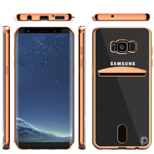 Load image into Gallery viewer, Galaxy S8 Case, PUNKCASE® LUCID Rose Gold Series | Card Slot | SHIELD Screen Protector (Color in image: Balck)
