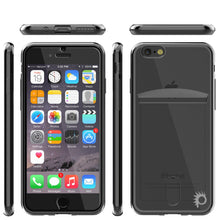 Cargar imagen en el visor de la galería, iPhone 7 Case, PUNKCASE® LUCID Black Series | Card Slot | SHIELD Screen Protector | Ultra fit (Color in image: Silver)
