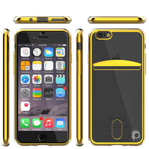 iPhone 7 Case, PUNKCASE® LUCID Gold Series | Card Slot | SHIELD Screen Protector | Ultra fit (Color in image: Silver)