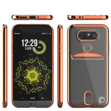 Cargar imagen en el visor de la galería, LG G5 Case, PUNKCASE® Rose Gold LUCID  Series | Card Slot | PUNK SHIELD Screen Protector (Color in image: Rose Gold)
