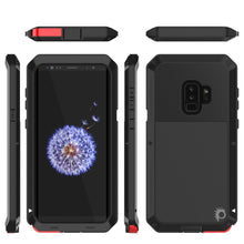 Cargar imagen en el visor de la galería, Galaxy S9 Plus Metal Case, Heavy Duty Military Grade Rugged Armor Cover [shock proof] Hybrid Full Body Hard Aluminum &amp; TPU Design [non slip] W/ Prime Drop Protection for Samsung Galaxy S9 Plus [Black] (Color in image: Gold)
