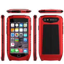 Cargar imagen en el visor de la galería, iPhone 6s/6 Case, Punkcase Metallic PRO Red Series Cover W/ Attached Screen Protector | Touch-ID (Color in image: Black)
