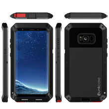 Cargar imagen en el visor de la galería, Galaxy S8+ Plus Case, PUNKcase Metallic Black Shockproof  Slim Metal Armor Case (Color in image: white)
