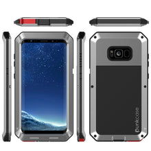 Cargar imagen en el visor de la galería, Galaxy S8+ Plus  Case, PUNKcase Metallic Silver Shockproof  Slim Metal Armor Case (Color in image: white)

